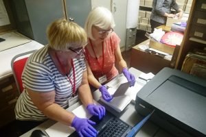 Volunteers Scanning museum collections