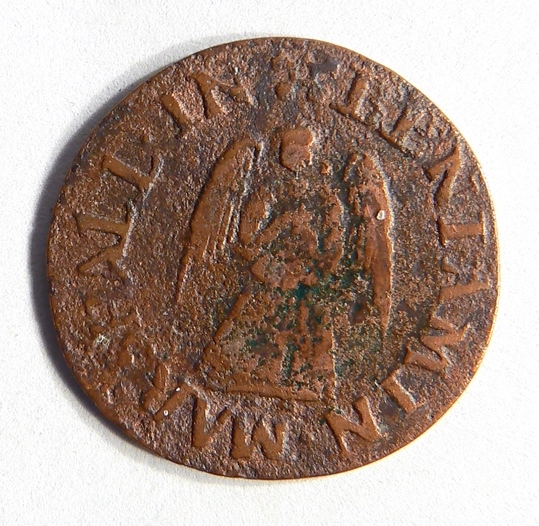 Doncaster trade token Issued by Benjamin Marshall of the Angel Inn