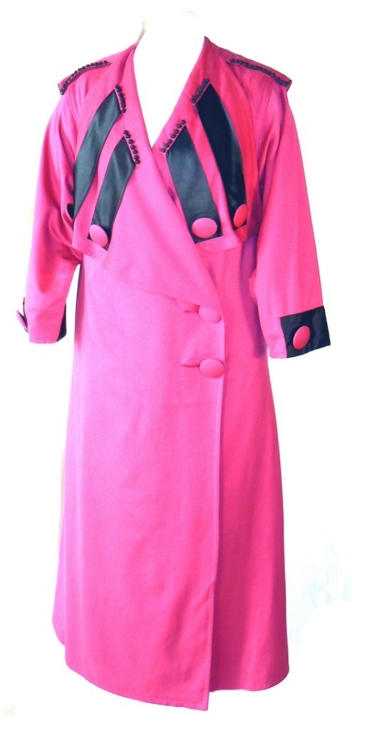 Pink wool coat