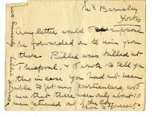 handwritten letter